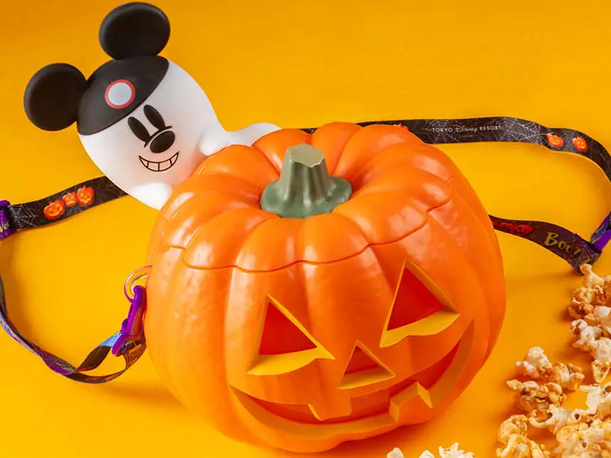 Tokyo Disney glowing pumpkin popcorn bucket