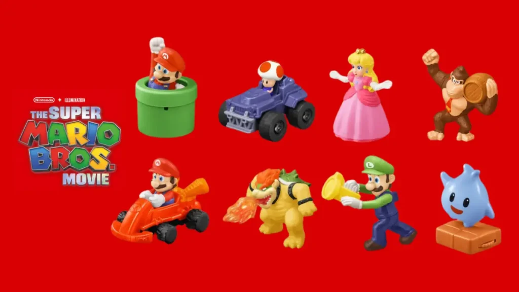 The Super Mario Bros. Movie Happy Meal toys
