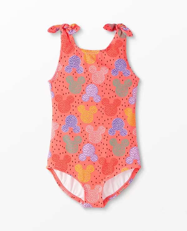 Mickey print swimsuit for girls