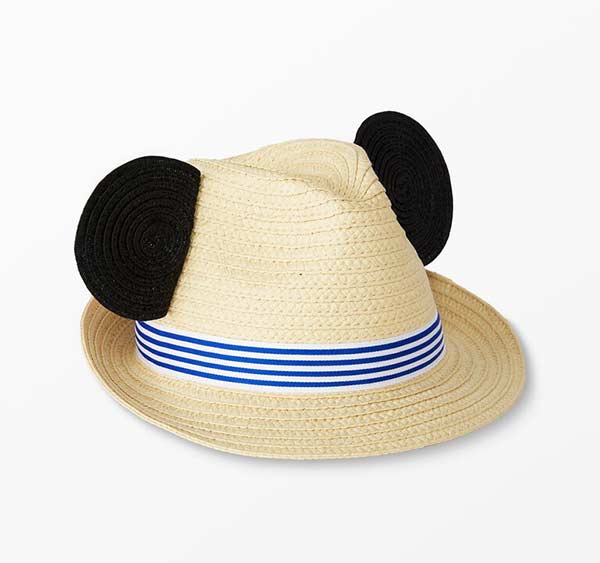 Mickey Mouse ears straw hat