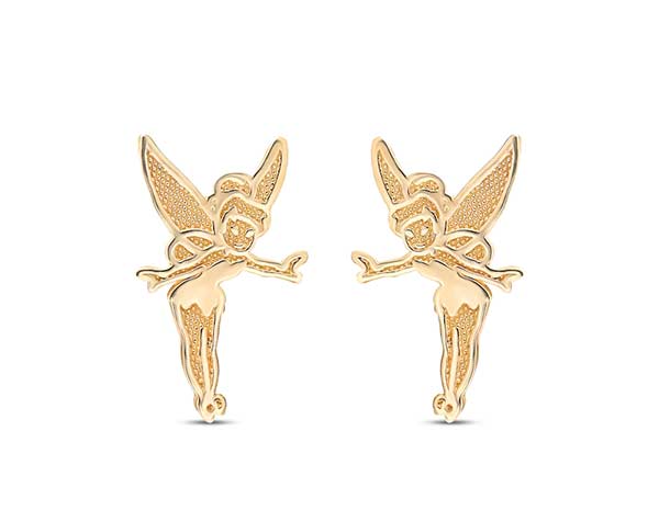 Tinker Bell gold earrings