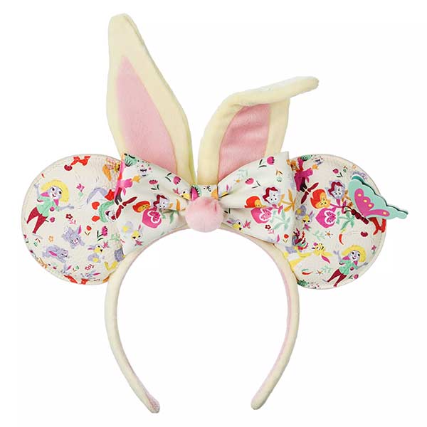 Minnie Mouse ear headband with bunny ears for Spring and Easter