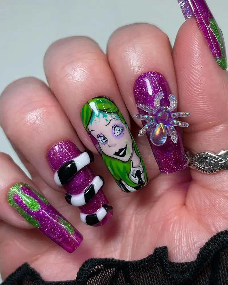 Get Spooky with Disney Halloween Nail Decals