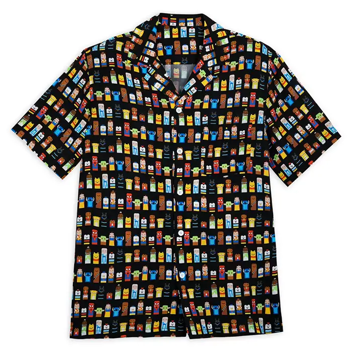 Disney100 Unified Character Collection button down men's shirt