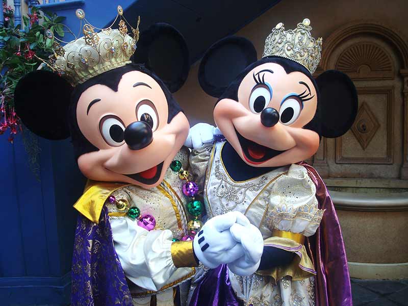 Mardi Gras Mickey and Minnie