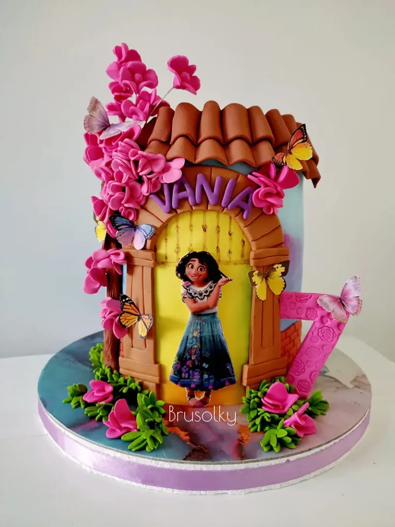 Vibrant Encanto birthday cake