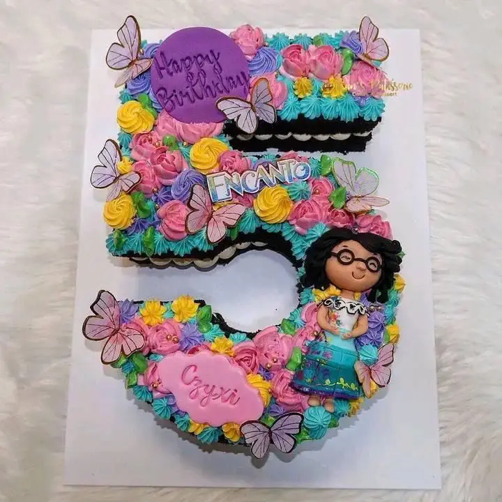Number cake in an Encanto theme