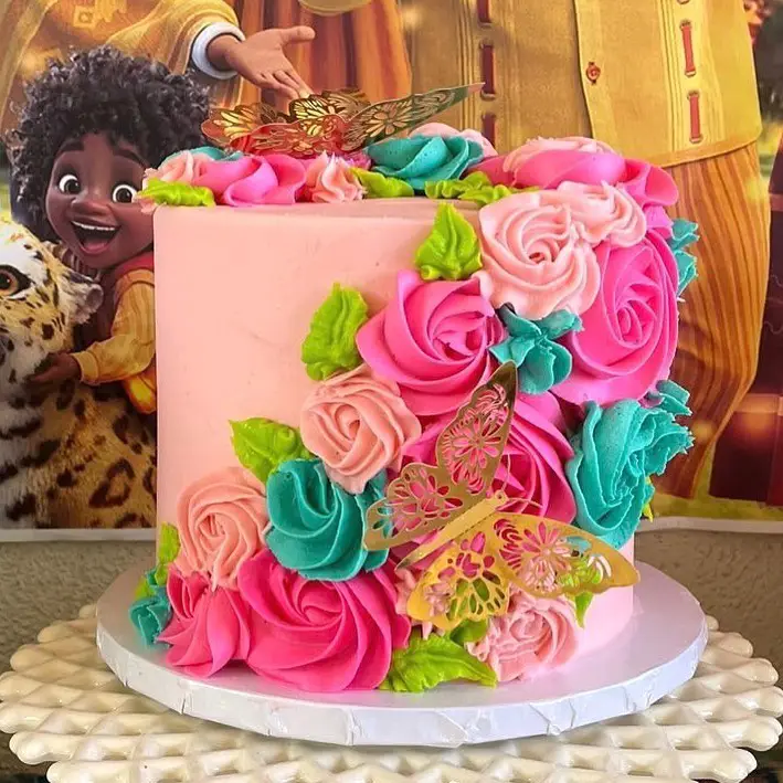 Butterflies and Flowers Smash Cake