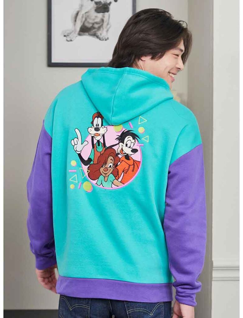 A Goofy Movie nostalgia colorblock hoodie