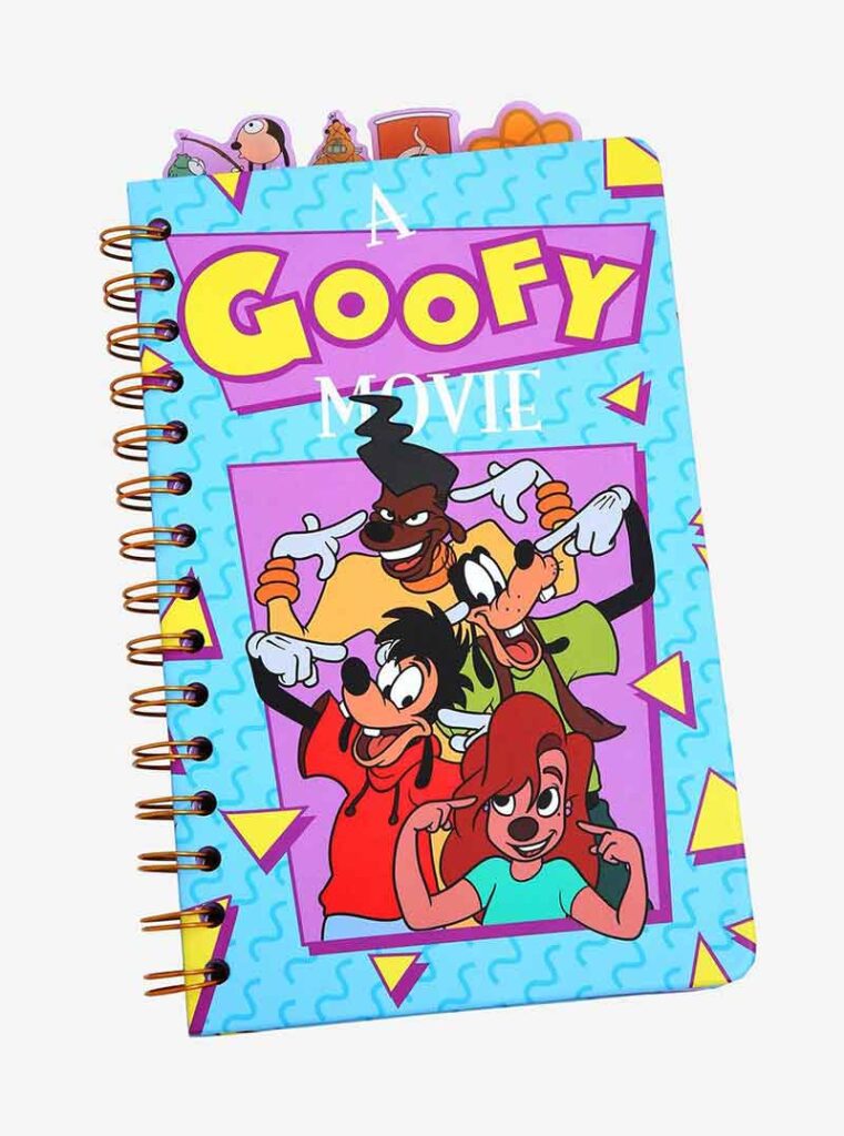 A Goofy Movie journal in a 90s design