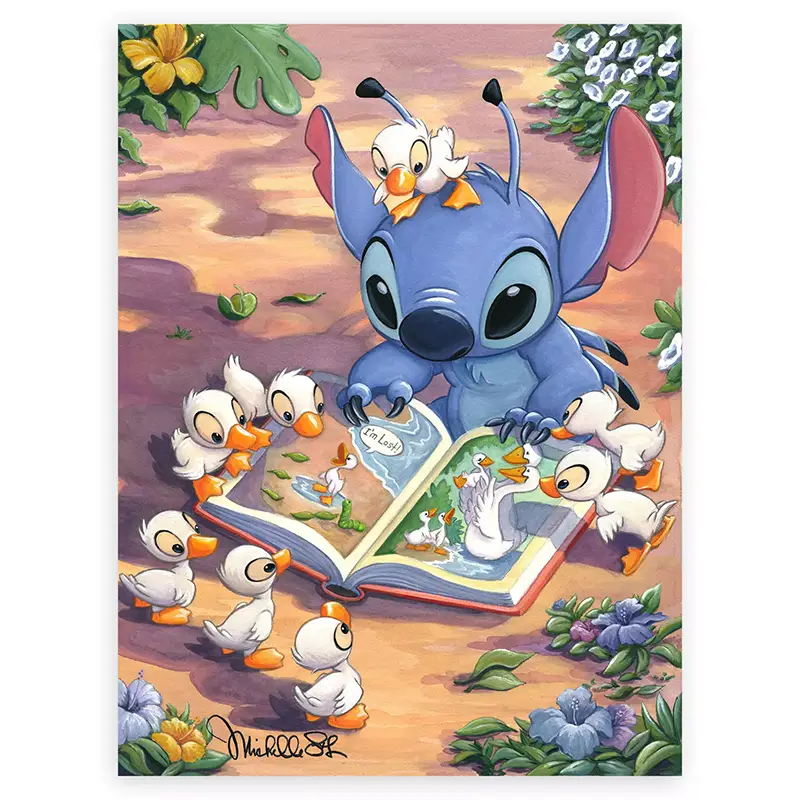 Disney Lilo & Stitch art featuring The Ugly Duckling