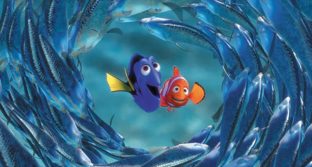 Finding Nemo screenshot with Marlin and Dory