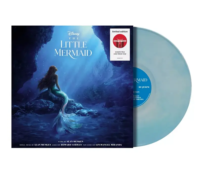 The Little Mermaid soundtrack in blue vinyl only available at Target