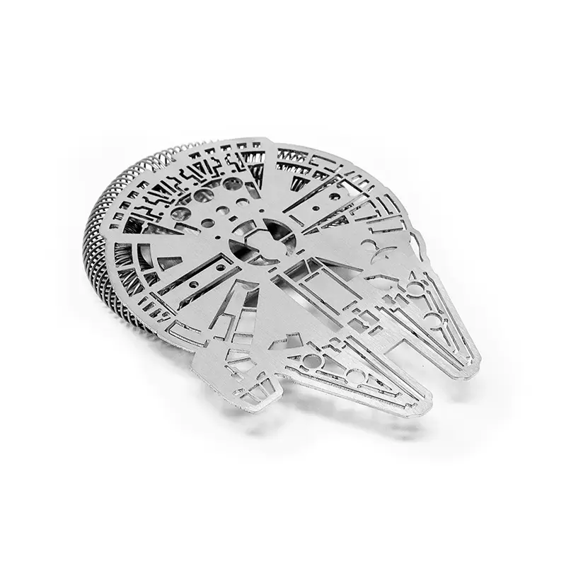 Millennium Falcon shaped cocktail strainer made from stainless steel