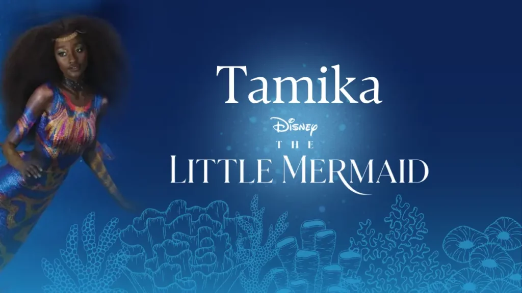 Sienna King as Ariel’s sister Tamika from Disney’s live action The Little Mermaid. 