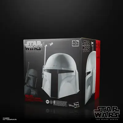 Box for white prototype armor Boba Fett Star Wars Black Series helmet