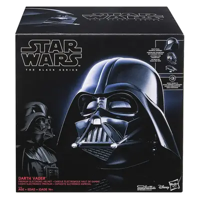 Box for Darth Vader helmet from Hasbro's Star Wars Black Series line