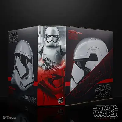 First Order Stormtrooper Star Wars Black Series helmet packaging