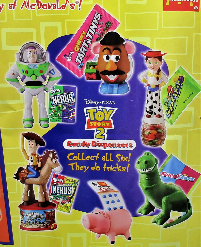 McDonalds 1999 Toy Story 2 Happy Meal Box Pixar