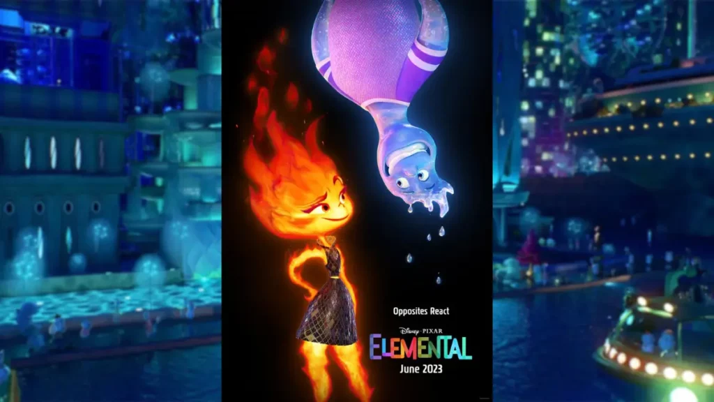 DIsney/Pixar Elemental teaser poster.