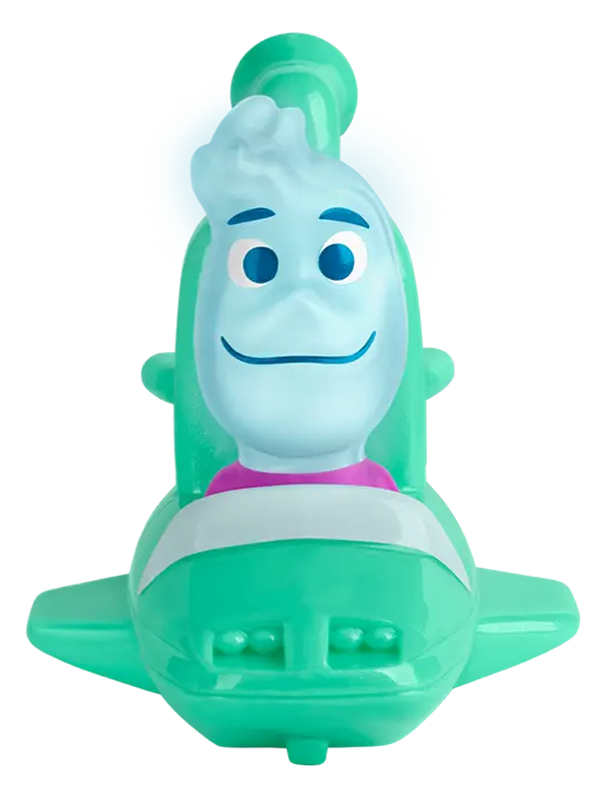Pixar Elemental Happy Meal toy from McDonald's featuring Wade on the water car.