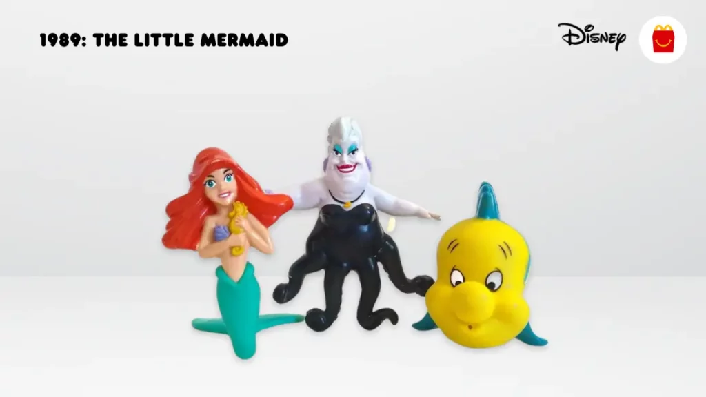 The Little Mermaid Happy Meal toys 1989