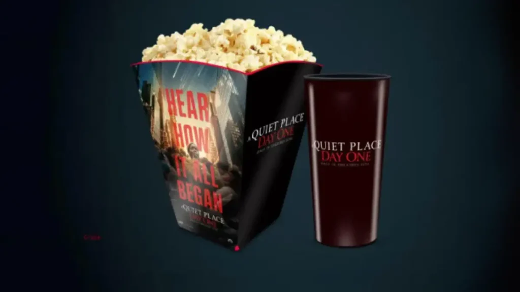 A Quite Place Day One popcorn bucket from AMC