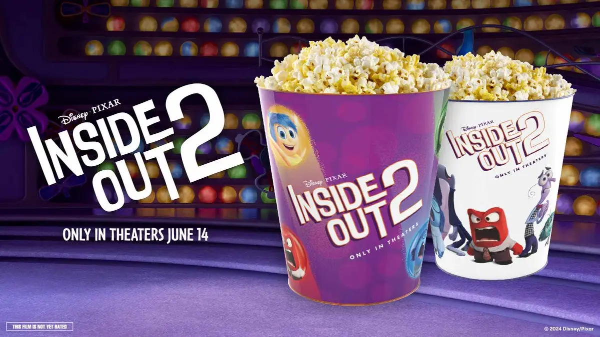 Cinemark Inside Out 2 popcorn buckets