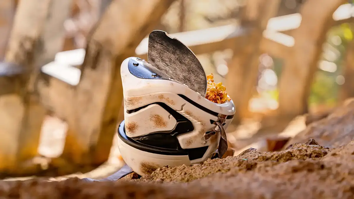 Salvaged Stormtrooper popcorn bucket from 2024