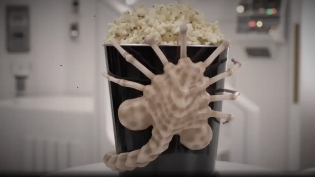 AMC Alien: Romulus facehugger popcorn bucket