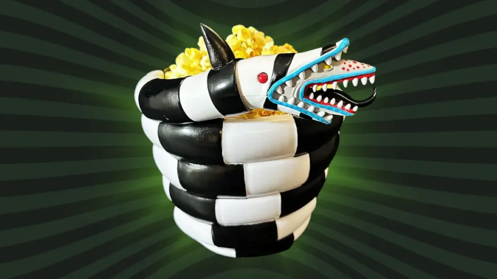 Beetlejuice sandworm popcorn bucket