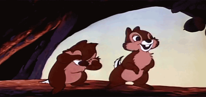 Chip n Dale in Chicken in the Rough