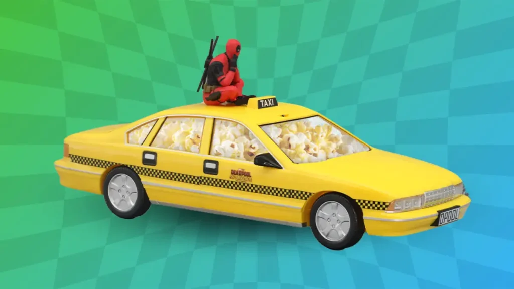 Deadpool Taxi popcorn bucket