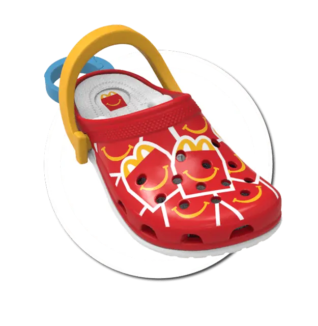 Happy Meal Box Pattern Crocs Toy