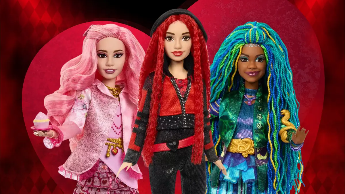 Red Meets Barbie with Descendants: The Rise of Red Dolls