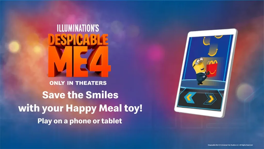 Despicable Me 4 Happy Meal game Save the Smiles