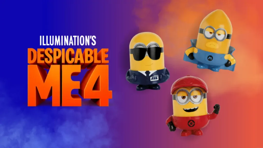 Despicable Me 4 Happy Meal toys at McDonald's for July 2024