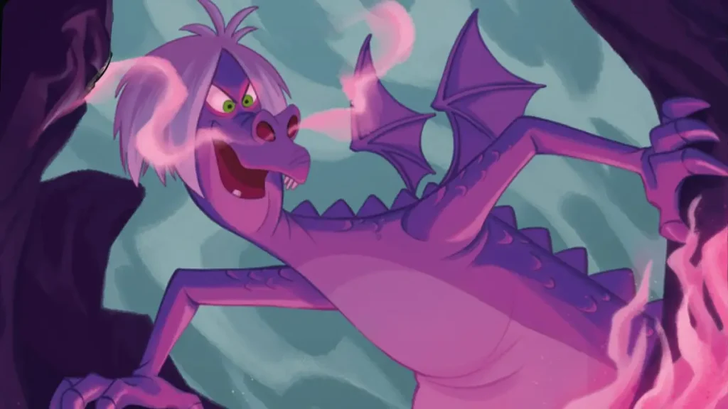 Madam Mim as a dragon