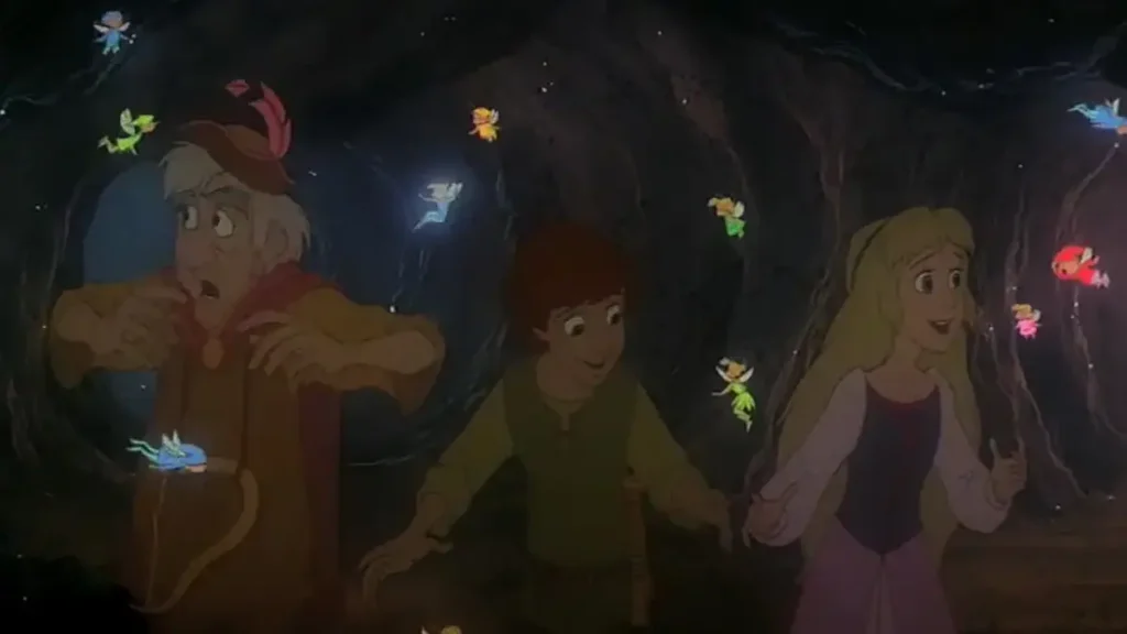 The Black Cauldron easter egg with Tinker Bell from Peter Pan