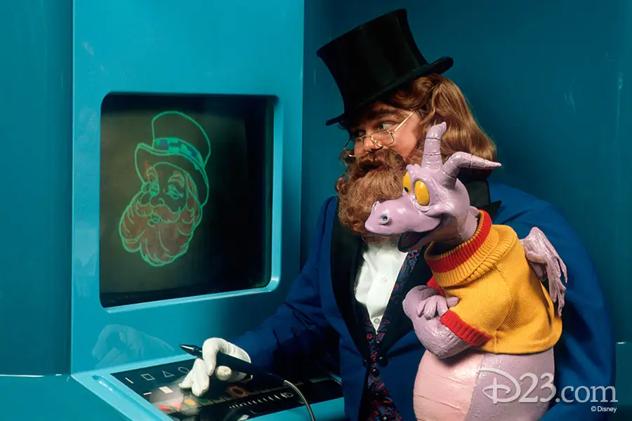Dreamfinder and Figment at Walt Disney World's Epcot
