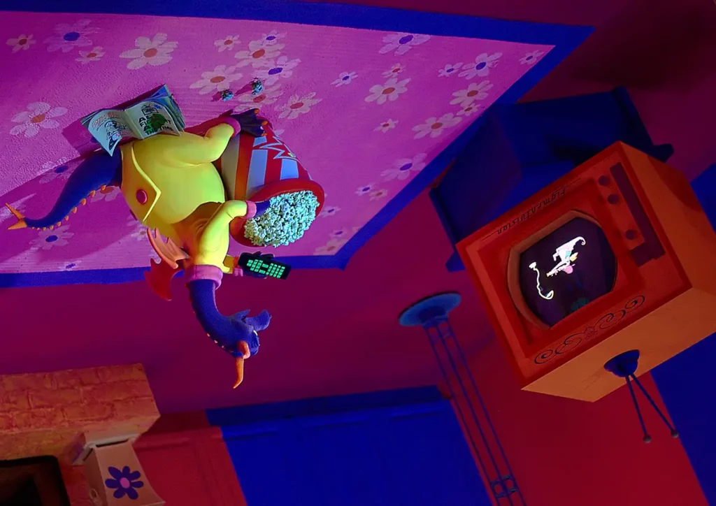 Figment on the ceiling in Journey into Imagination with Figment
