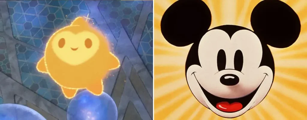 Star was modeled after Mickey Mouse as a Disney Wish movie easter egg