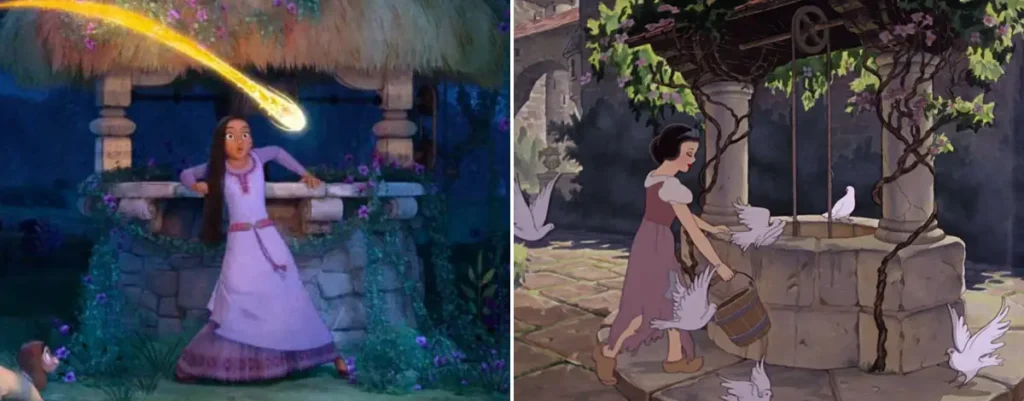 Snow White easter egg in Disney Wish of the wishing well