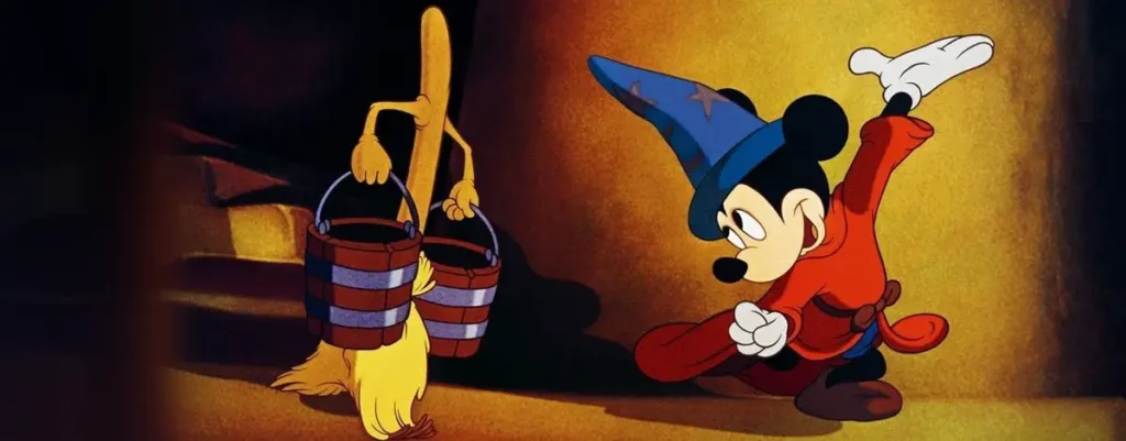 Fantasia Mickey with broom