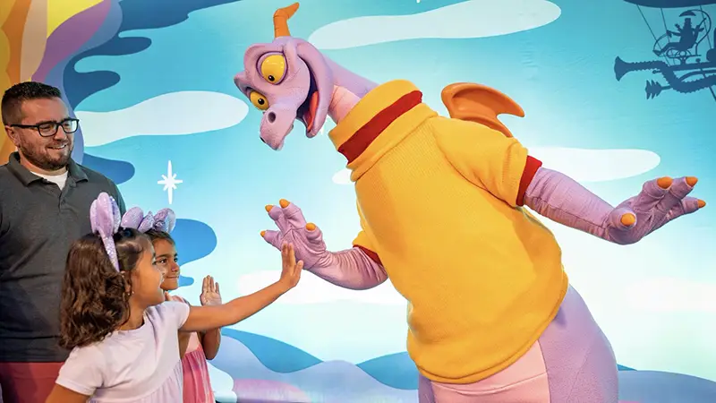 Figment meet and greet at Epcot