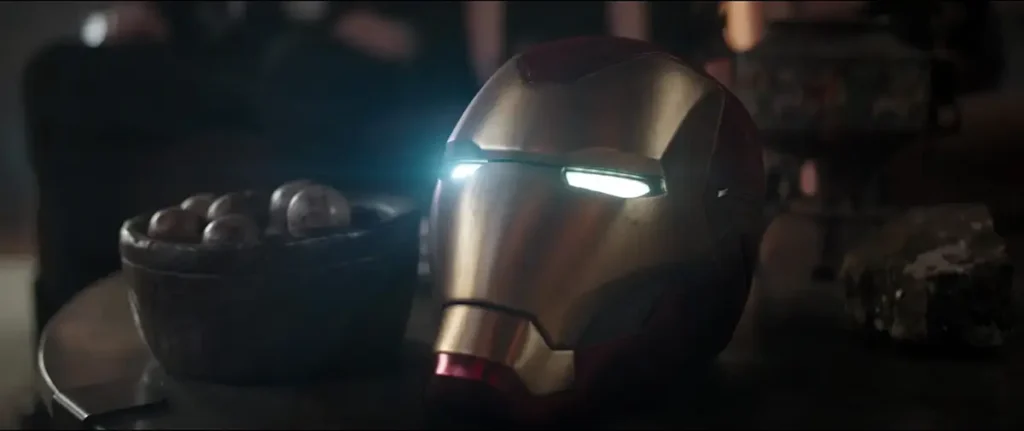 Iron Man mask in Avengers: Endgame