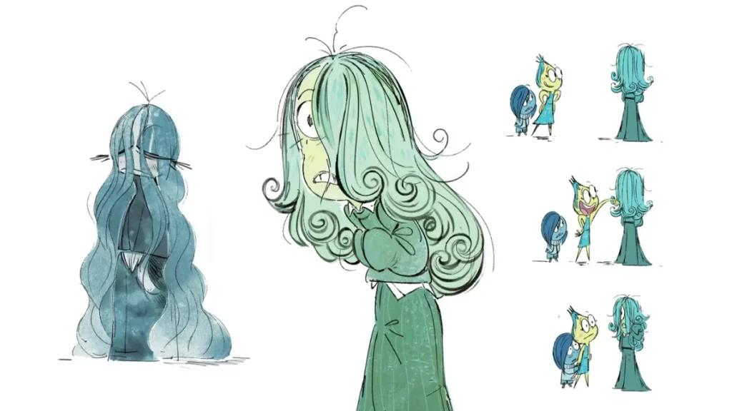 Concept art for emotions in Inside Out