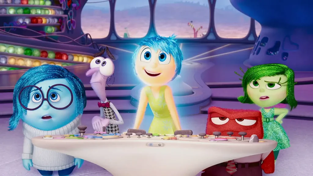 The emotion characters from Inside Out