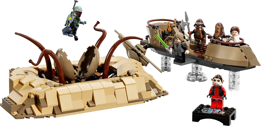 LEGO Star Wars 2024 desert skiff and sarlacc pit set