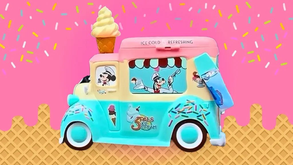 Mickey's Ice Cream Truck ice cream container available at Disneyland Resort